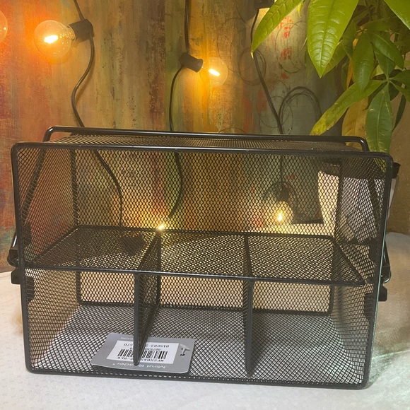 Mind Reader Storage Basket Organizer, Black, 1 ct 6.38 x 9.5 x 4.5 inches - Picture 4 of 4